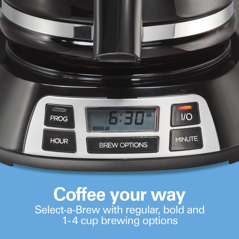 Hamilton Beach 12 cups Black/Silver Coffee Maker, Pack of 2