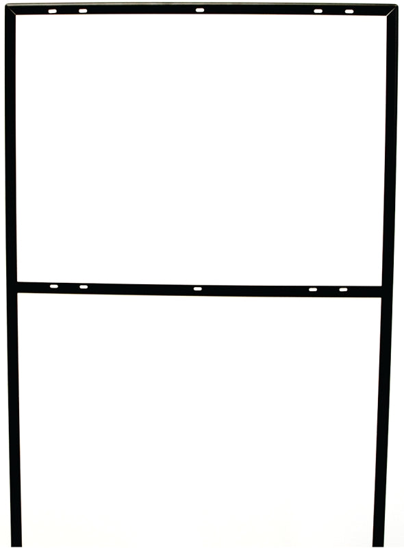 Hy-Ko FRAME-2 Rectangular Sign Frame, Metal, Black