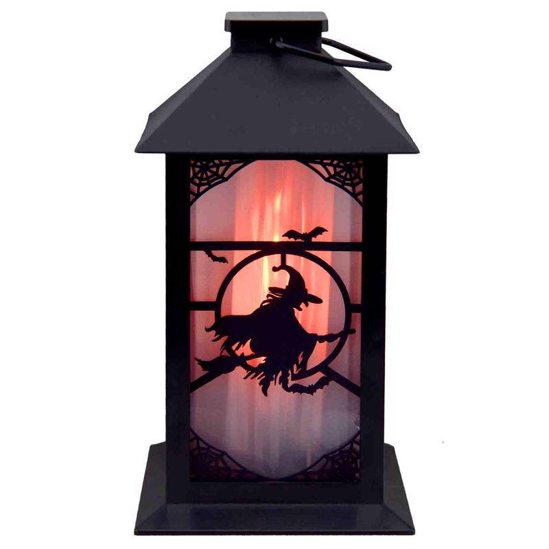 Magic Seasons 8 in. Haunted Flicker Flame Lantern Halloween Decor, Pack of 6