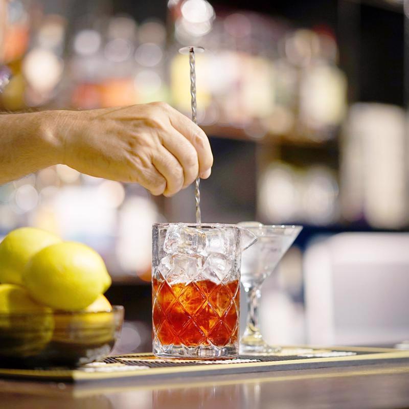 Final Touch Silver Stainless Steel Cocktail Mixing Spoon