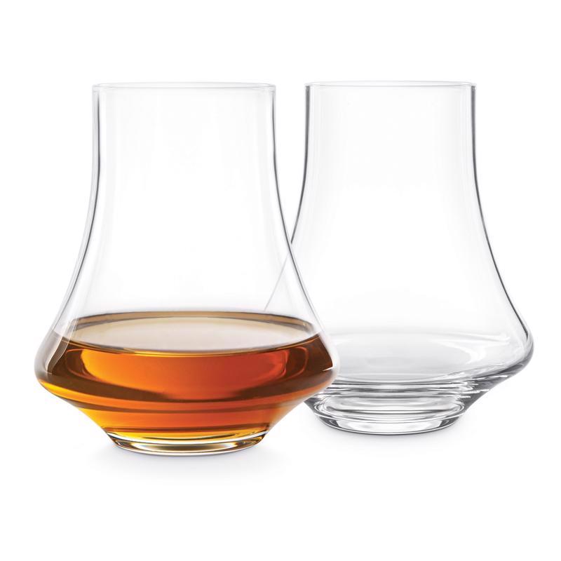 Final Touch Revolve 6.5 oz Clear Crystal Whiskey Glasses