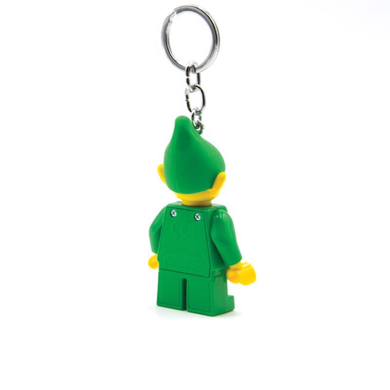 LEGO Minifigures Plastic Green/Yellow Elf Keychain w/LED Light, Pack of 6