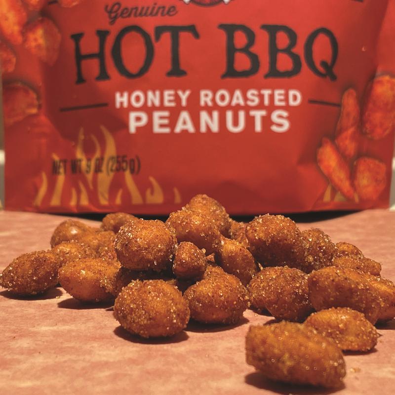 Rufus Teague Hot Peanuts Hot-Honey Roasted BBQ Peanuts 9 oz Bagged