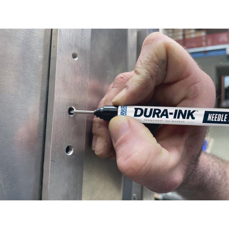 Markal Dura-ink Black Needle Nose Permanent Marker 1 pk, Pack of 6