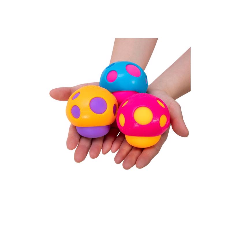 Schylling NeeDoh Groovy Shroom Fidget Toy Assorted, Pack of 12