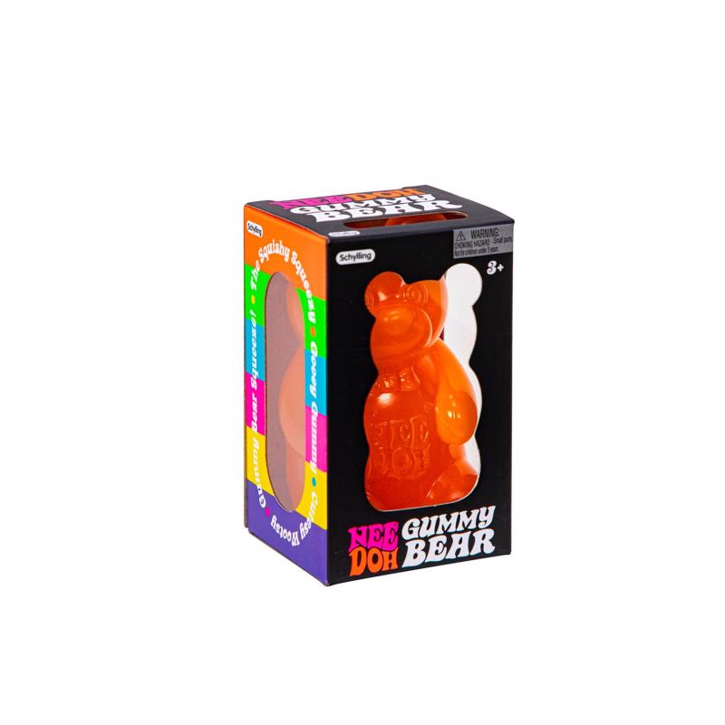 Schylling NeeDoh Gummy Bear Fidget Toy Assorted, Pack of 12