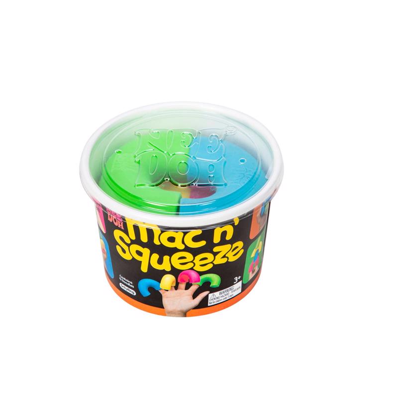 Schylling NeeDoh Mac N Squeeze Fidget Toy Assorted 4 pc, Pack of 12
