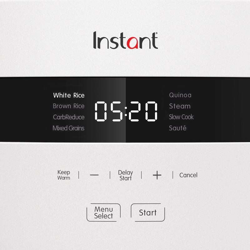 Instant White 20 cups Programmable Rice Cooker and Food Steamer
