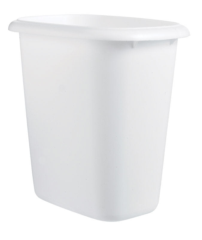 Rubbermaid 1.5 gal White Plastic Vanity Wastebasket, Pack of 6