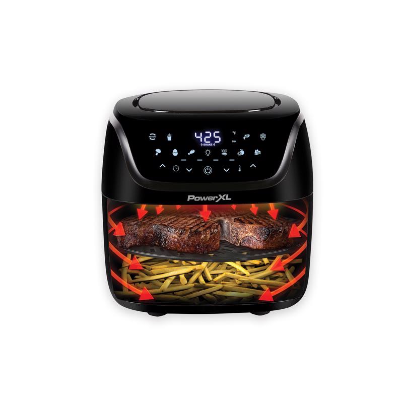 PowerXL Vortex Pro Black 8 qt Programmable Digital Air Fryer