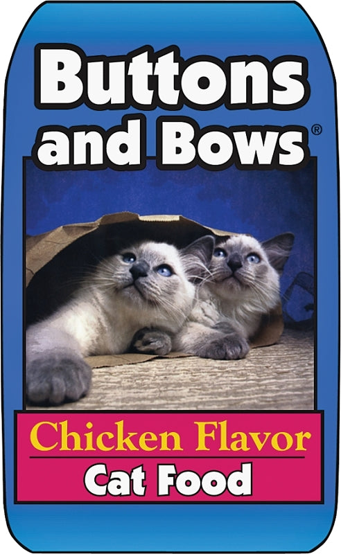 Buttons and Bows 10224 Cat Food, Chicken, 20 lb Bag