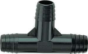 Toro 53390 Tee, 3/8 in Connection, Barb, Plastic, Black, Pack of 50
