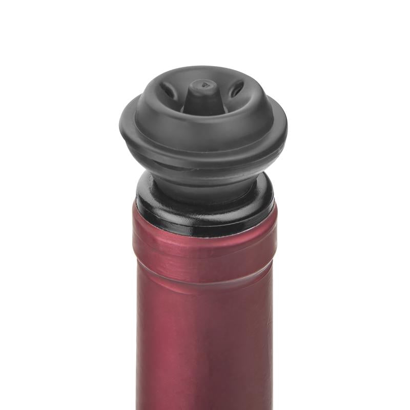 Final Touch Gray ABS Wine Pump and Stoppers