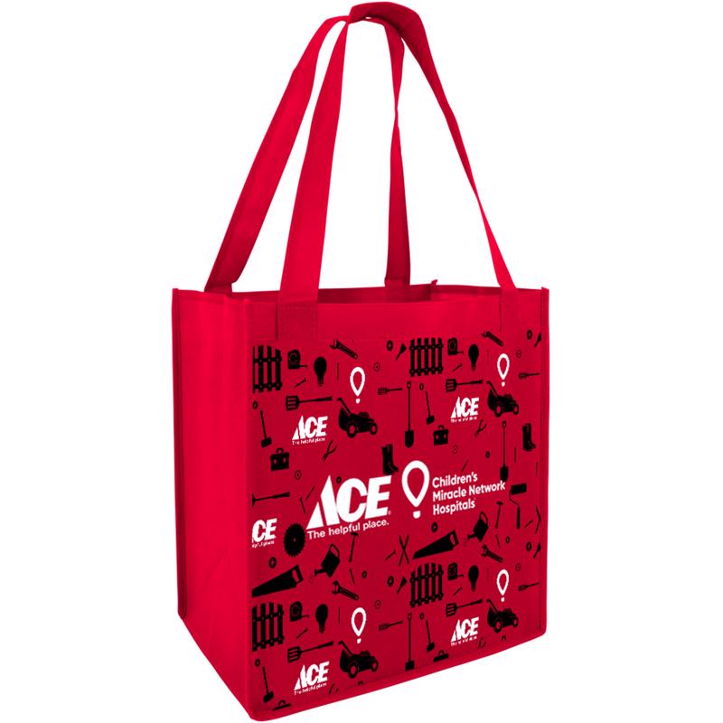 Ace 15.7 in. H X 6.7 in. W X 14.7 in. L Reusable Shopping Bag, Pack of 33