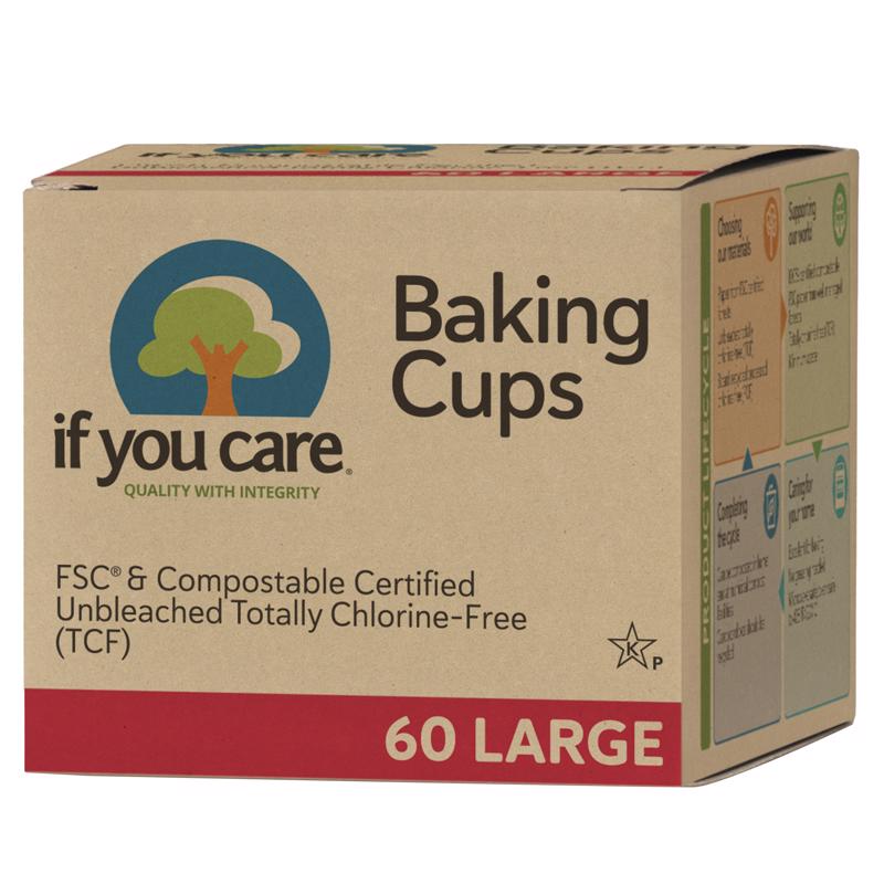 If You Care Brown Paper Baking Cups, Pack of 24