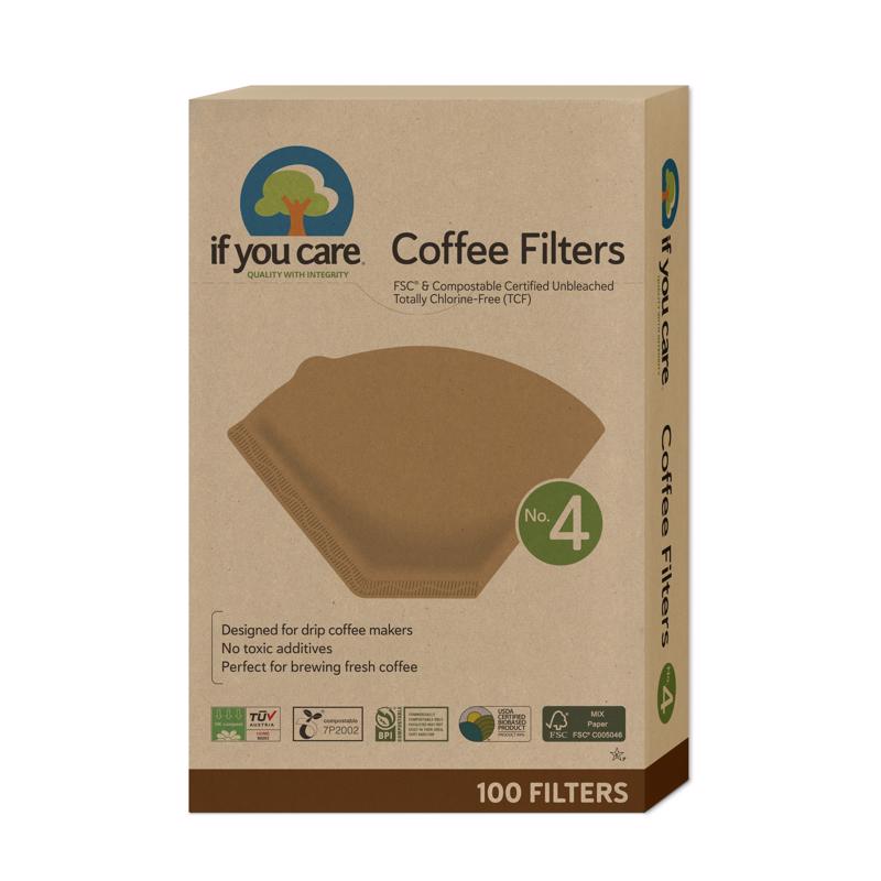 If You Care Brown Paper Coffee Filters, Pack of 12