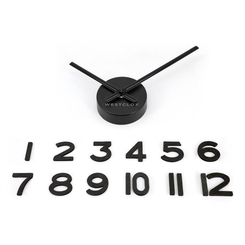 Westclox 20 in. L X 20 in. W Indoor Modern Analog Wall Clock Plastic Black