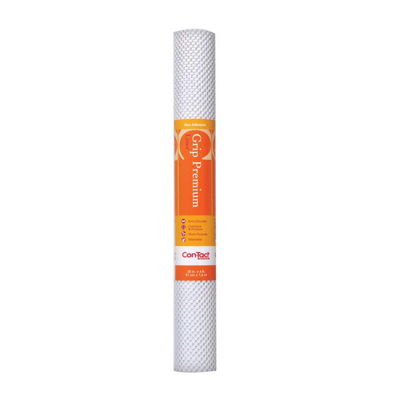Con-Tact Grip Premium 4 ft. L X 20 in. W White Non-Adhesive Shelf Liner, Pack of 6