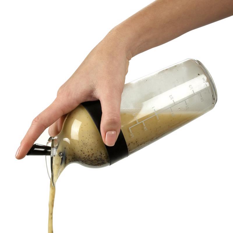 OXO Good Grips Black Plastic Salad Dressing Shaker 1.5 cups