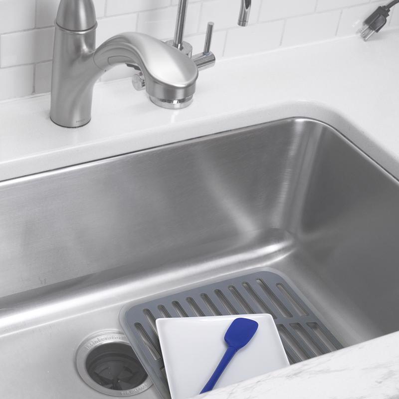 Spectrum Cora 13 in. L X 11 in. W X 1 in. H Plastic Sink Mat