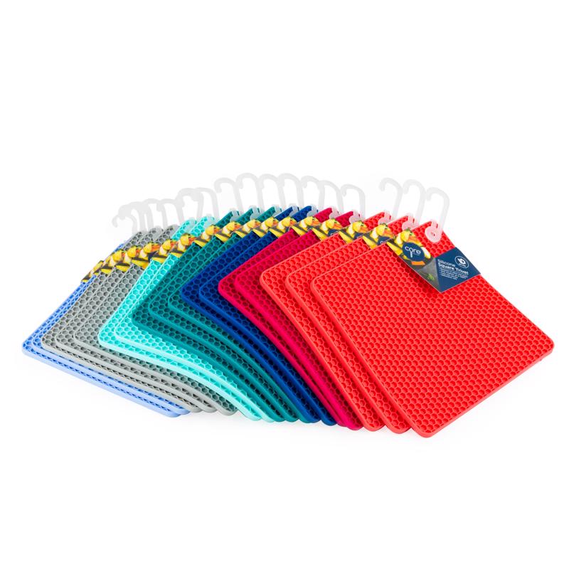 Core Kitchen Assorted Silicone Trivet, Pack of 18