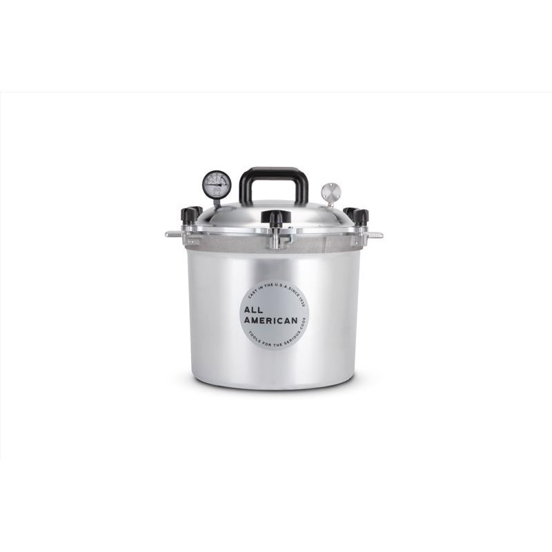 All American 1930 Cast Aluminum Pressure Canner 21.5 qt Silver