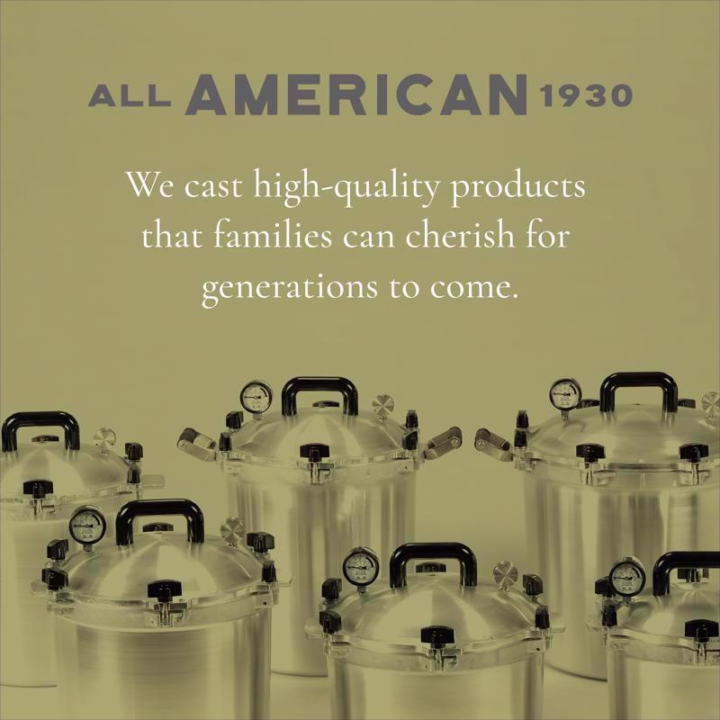 All American 1930 Cast Aluminum Pressure Canner 21.5 qt Silver