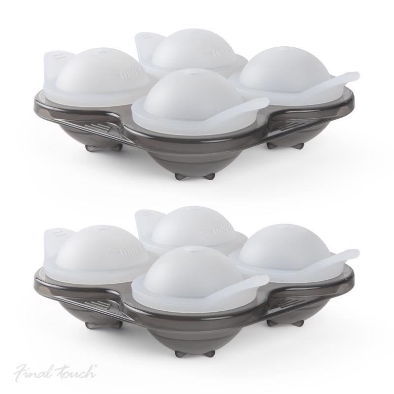 Final Touch Gray Plastic Ice Tray