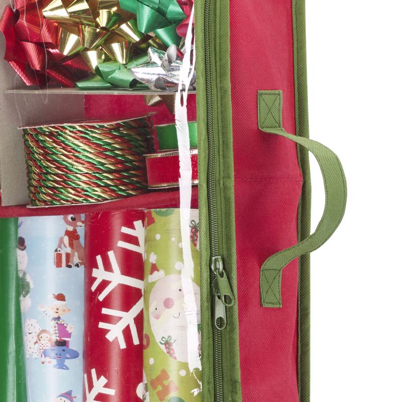 Whitmor Green/Red Gift Wrap/Bag Organizer, Pack of 6