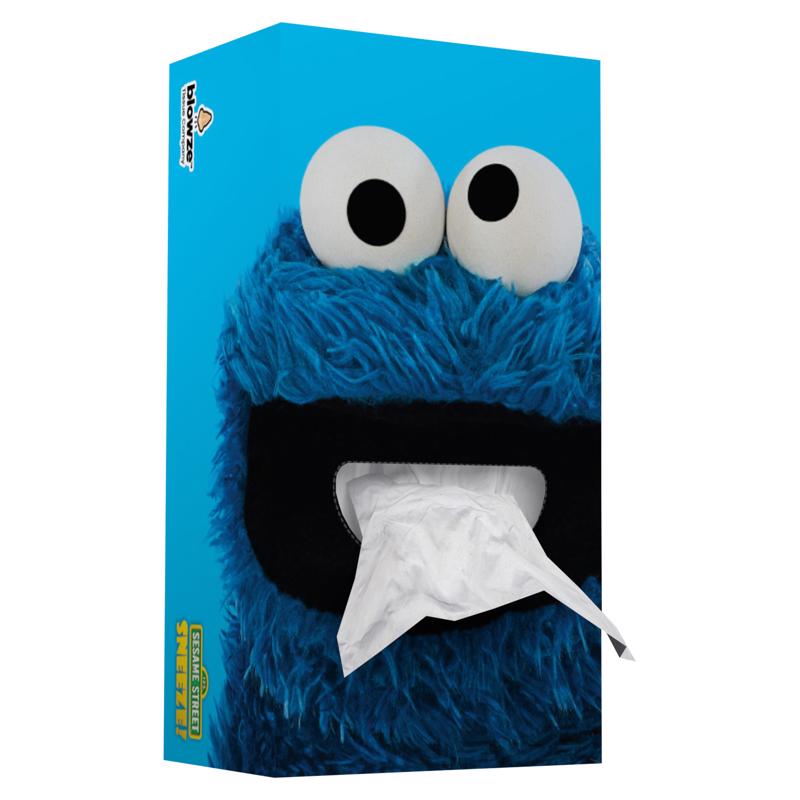 Blowze Tissues Sesame Street 124 ct Facial Tissue, Pack of 24