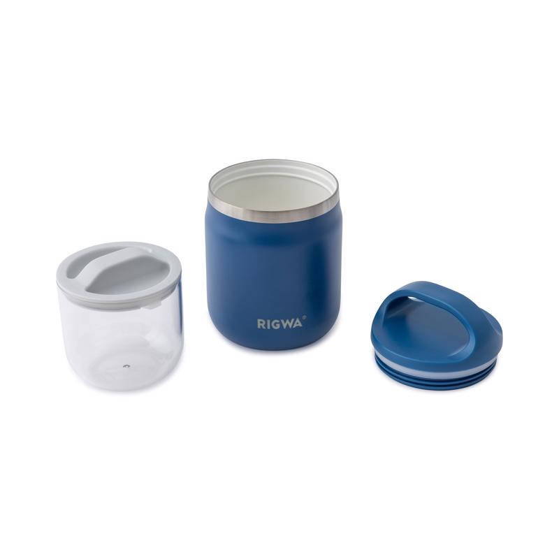 Rigwa Life 20 oz Navy Vacuum Insulated Food Jar 1 pk, Pack of 6