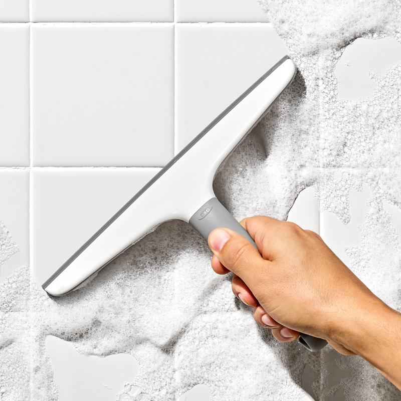 OXO White Plastic Shower Squeegee