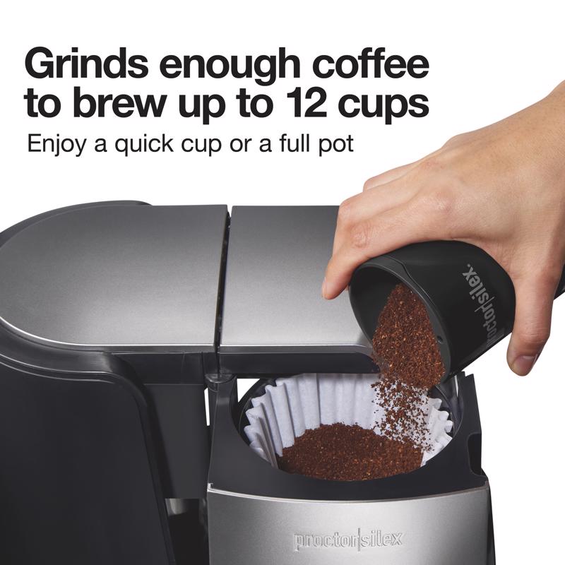 Hamilton Beach Proctor Silex Black Plastic/Steel 12 cups Coffee and Spice Grinder, Pack of 4