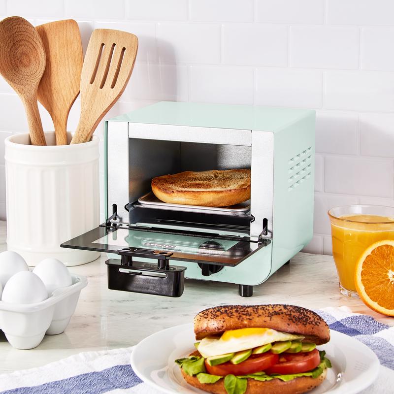 Dash Metal Blue 1 slot Toaster Oven 7 in. H X 6 in. W X 8 in. D