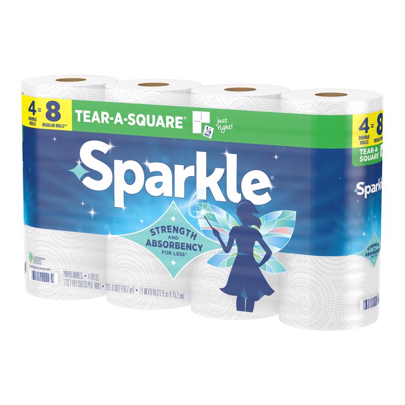 Sparkle Paper Towels 110 sheet 2 ply 1 pk, Pack of 6