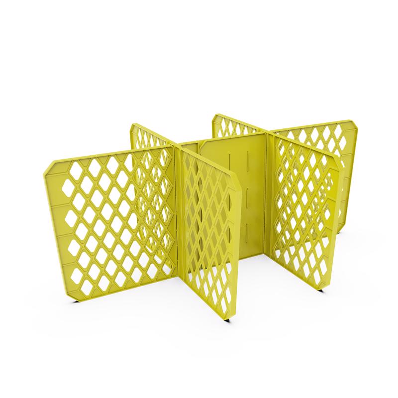 Organize-it 27 gal Yellow Storage Tote Divider 15 in. H X 8 in. W X 2 in. D, Pack of 8