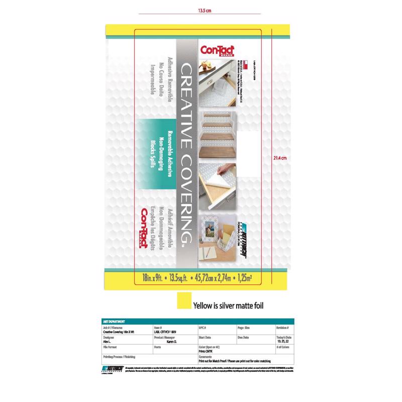 Con-Tact 9 ft. L X 18 in. W White Shelf Liner