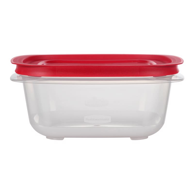 Rubbermaid Easy Store 7.81 cups Clear Food Container and Lid 1 pk, Pack of 2