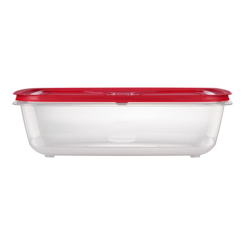 Rubbermaid Easy Store 41.5 cups Clear Food Container and Lid 1 pk, Pack of 2