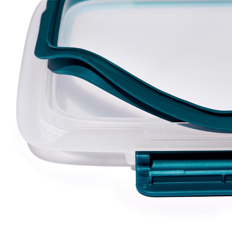 OXO Good Grips 6.3 cups White and Blue Split Food Container w/Lid 1 pk