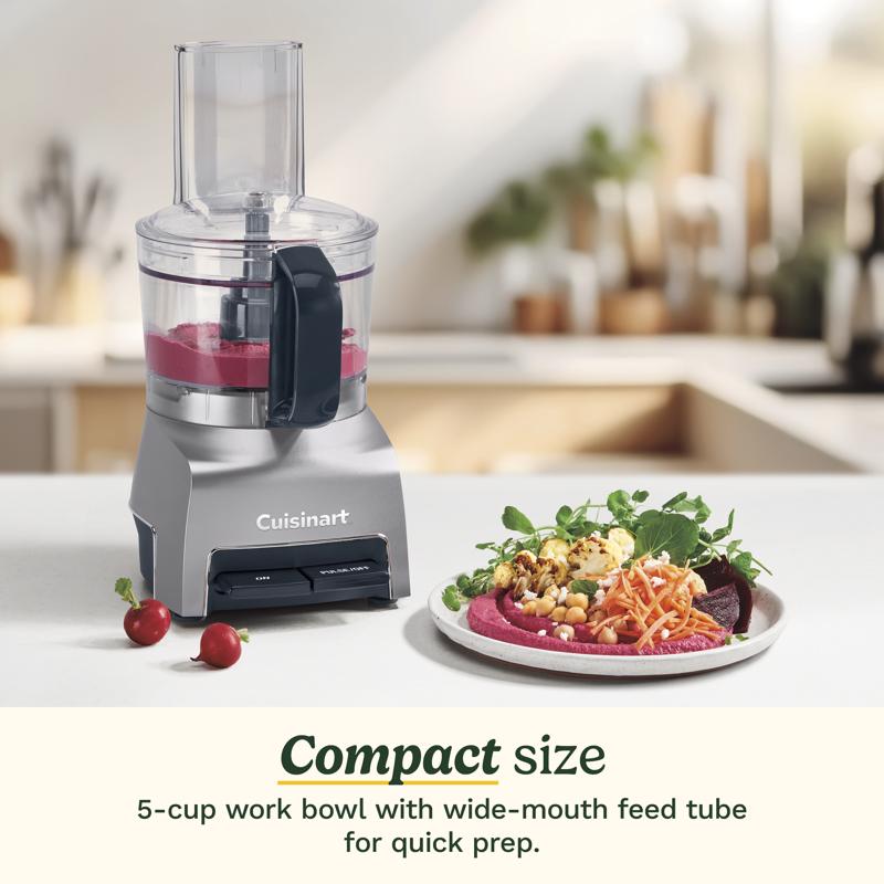 Cuisinart Brushed Nickel Silver 5 cups Food Processor 250 W