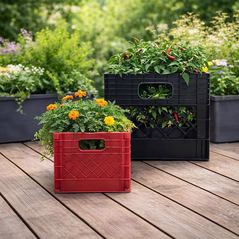 Organize-it Red Miniature Storage Bin 5.5 in. H X 6.5 in. W X 6.5 in. D Stackable, Pack of 8