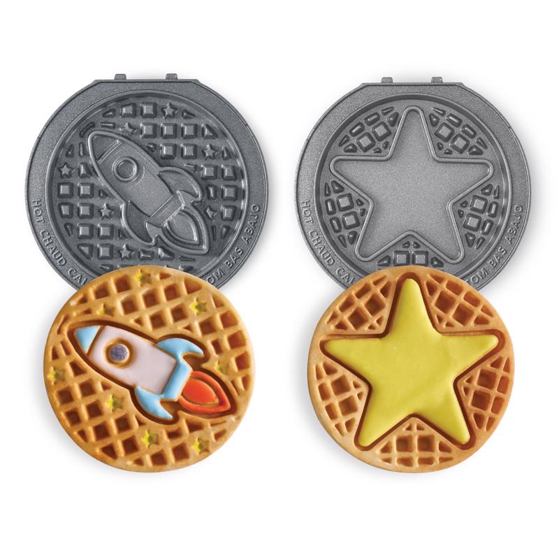 Dash Metal Mini Waffle Removable Plates, Pack of 6