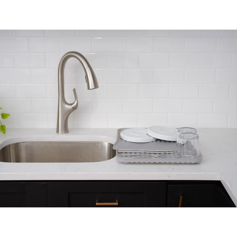 Core Home Gray Plastic Sink Drain Board
