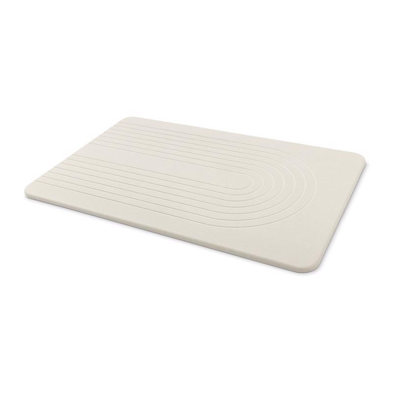 Core Home 24 in. L X 16 in. W White Rubber Bath/Shower Cushion Mat