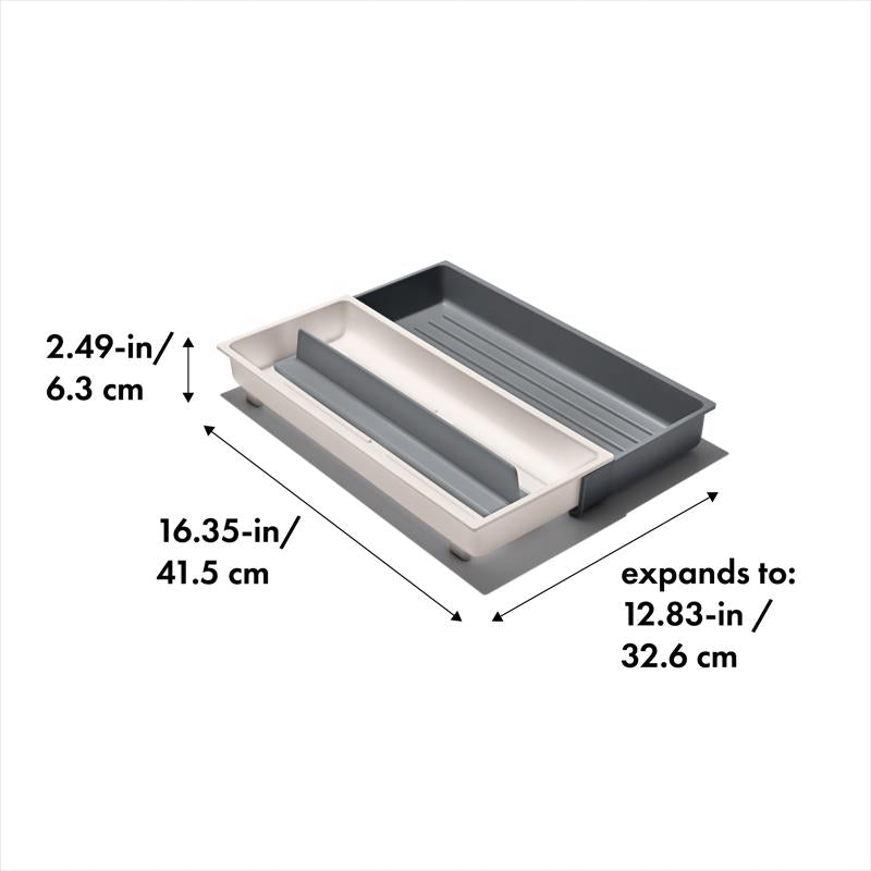 OXO 7.5 in. H X 16.5 in. W X 2.55 in. D Plastic Adjustable Drawer Organizer