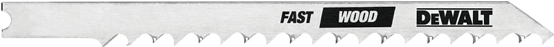 DEWALT DW3700H Jig Saw Blade, 6 TPI, 1/4 in W, 4 in L