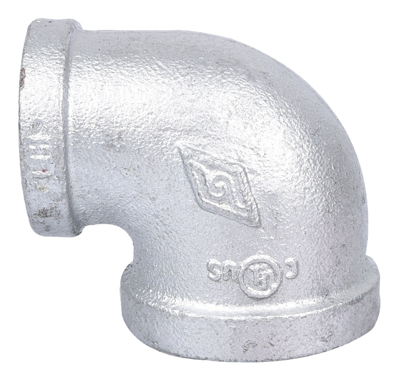 ProSource 2B1X3/4G Pipe Elbow, 1 x 3/4 in, Female, 90 deg Angle, Steel, 40 Schedule, 300 psi Pressure