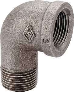 ProSource 6-2B Street Pipe Elbow, 2 in, FIP x MIP, 90 deg Angle, Malleable Iron, SCH 40 Schedule, 300 psi Pressure