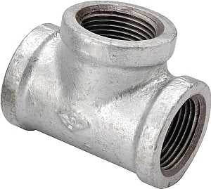 ProSource 11A-1/2G Pipe Tee, 1/2 in, FIPT, Steel, 40 Schedule, 300 psi Pressure